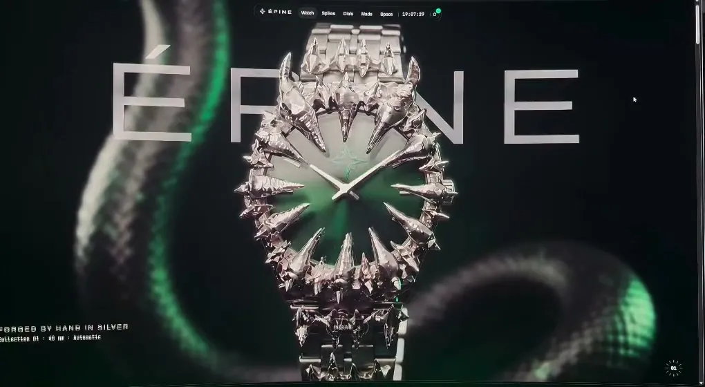 Épine website on desktop and mobile